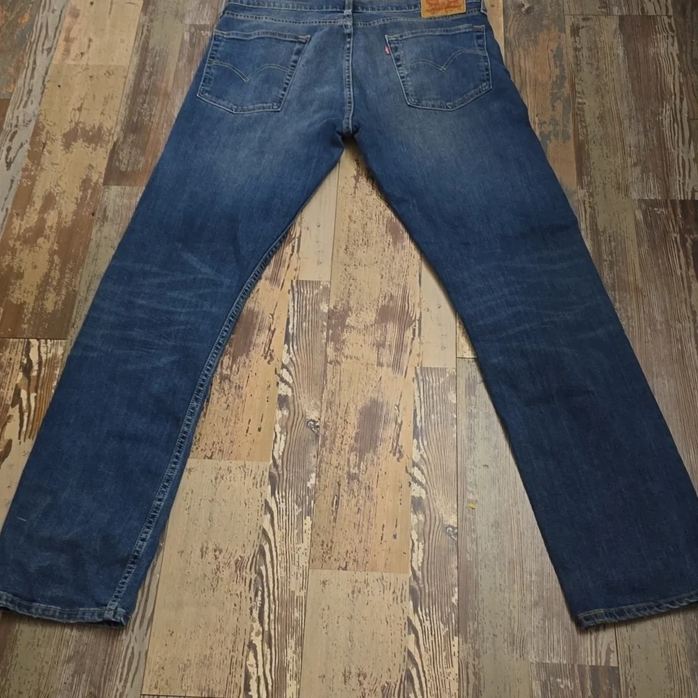Levi's 513 Denim Blue Jeans Straight‎ Leg Mens Size 36/36